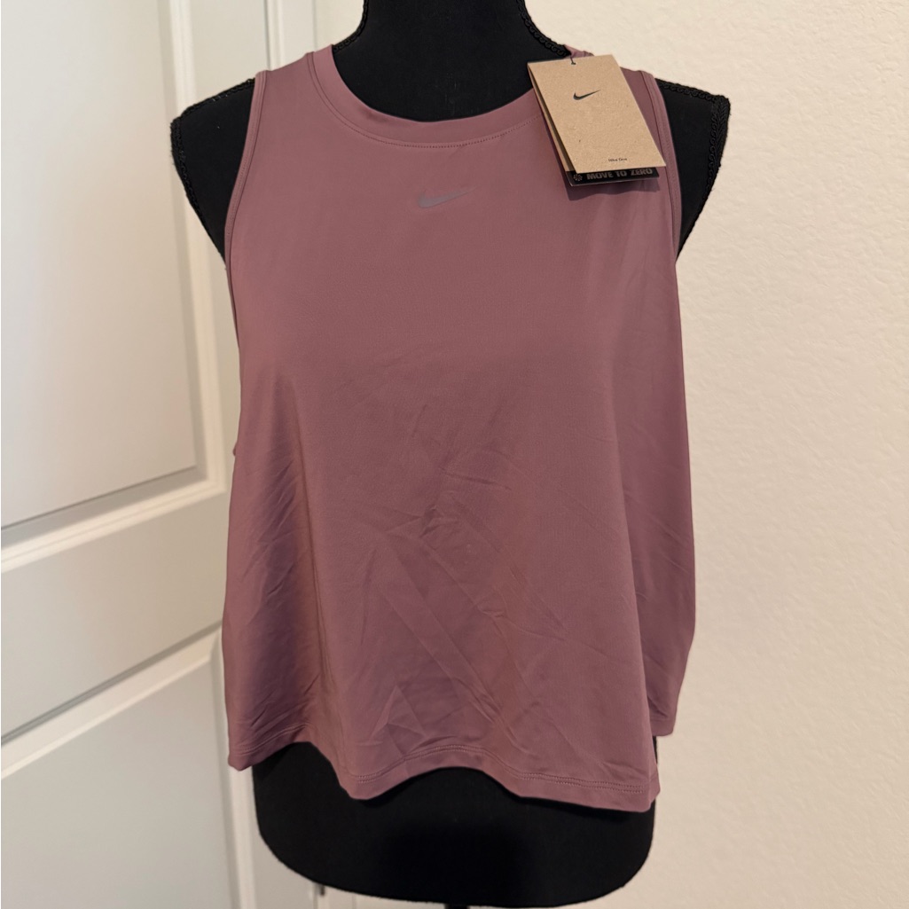 Nwt Nike Women's One Classic Dri-Fit Cropped Tank Top Xl